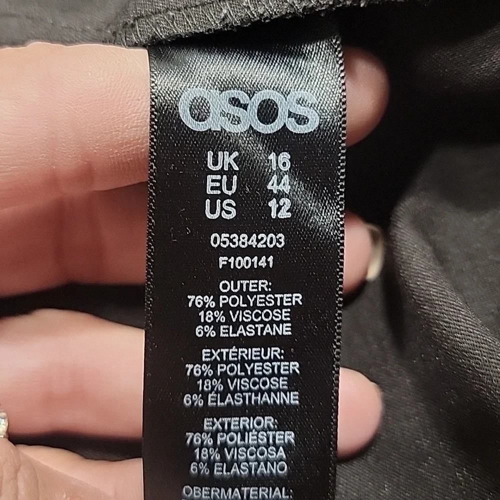 Asos, Size 16, Little Black Mini Skirt. Excellent Condition